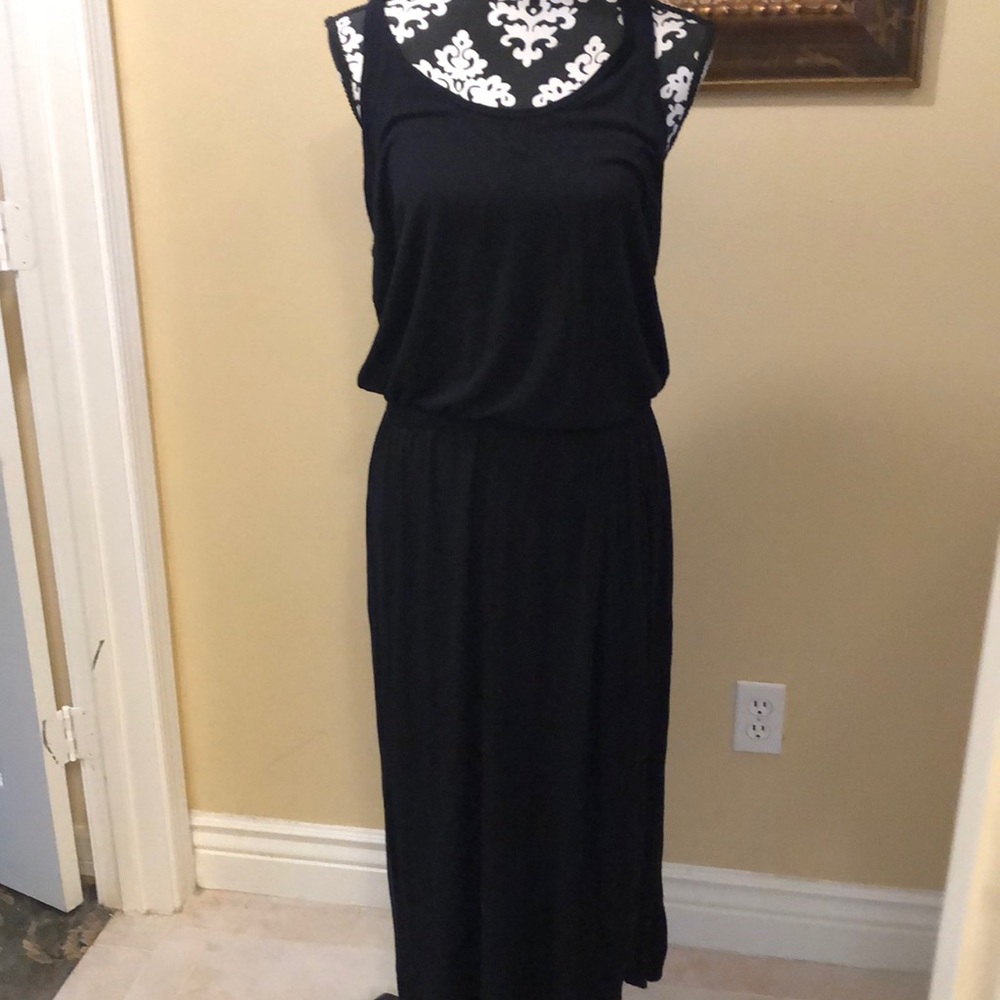 🥊Everlast Signature X front stitch crew neck racer back, stretch waist maxi